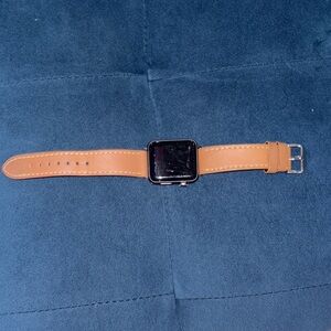 Smartwatch Tan Leather Strap